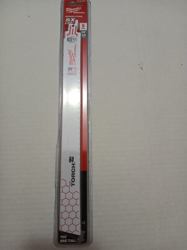 Milwaukee Type Double Duty Straight Back Length 12 in 24TPI METAL gallery
