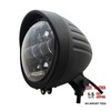 Matt Black Motorcycle LED Headlight 5.75" with Visor gallery