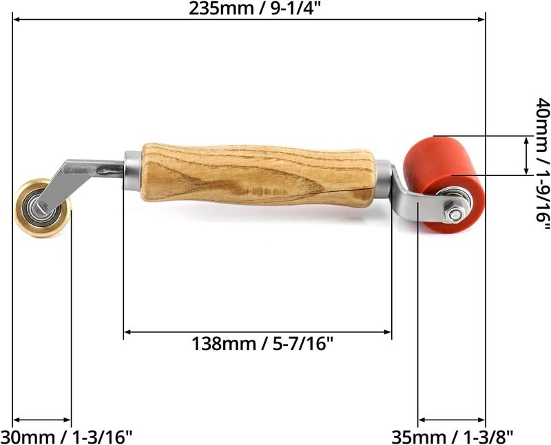 Seam Roller,House Paint Rollers, Smoothing Seam Roller Tool for PVC/TPO/EPDM Woo gallery