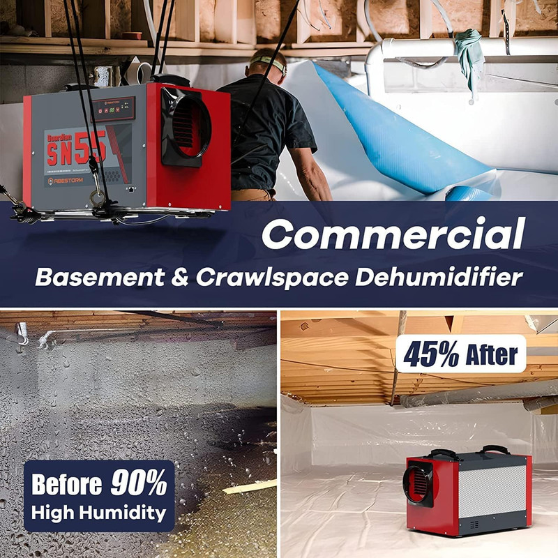 Dehumidifier Hanging Kit for Crawl Space & Basement Noise Reduction gallery