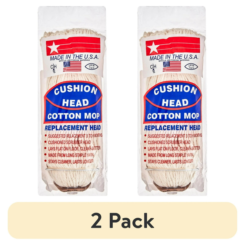 2 Pack Cushion Head Cotton Mop Replacement Head 1 Head gallery