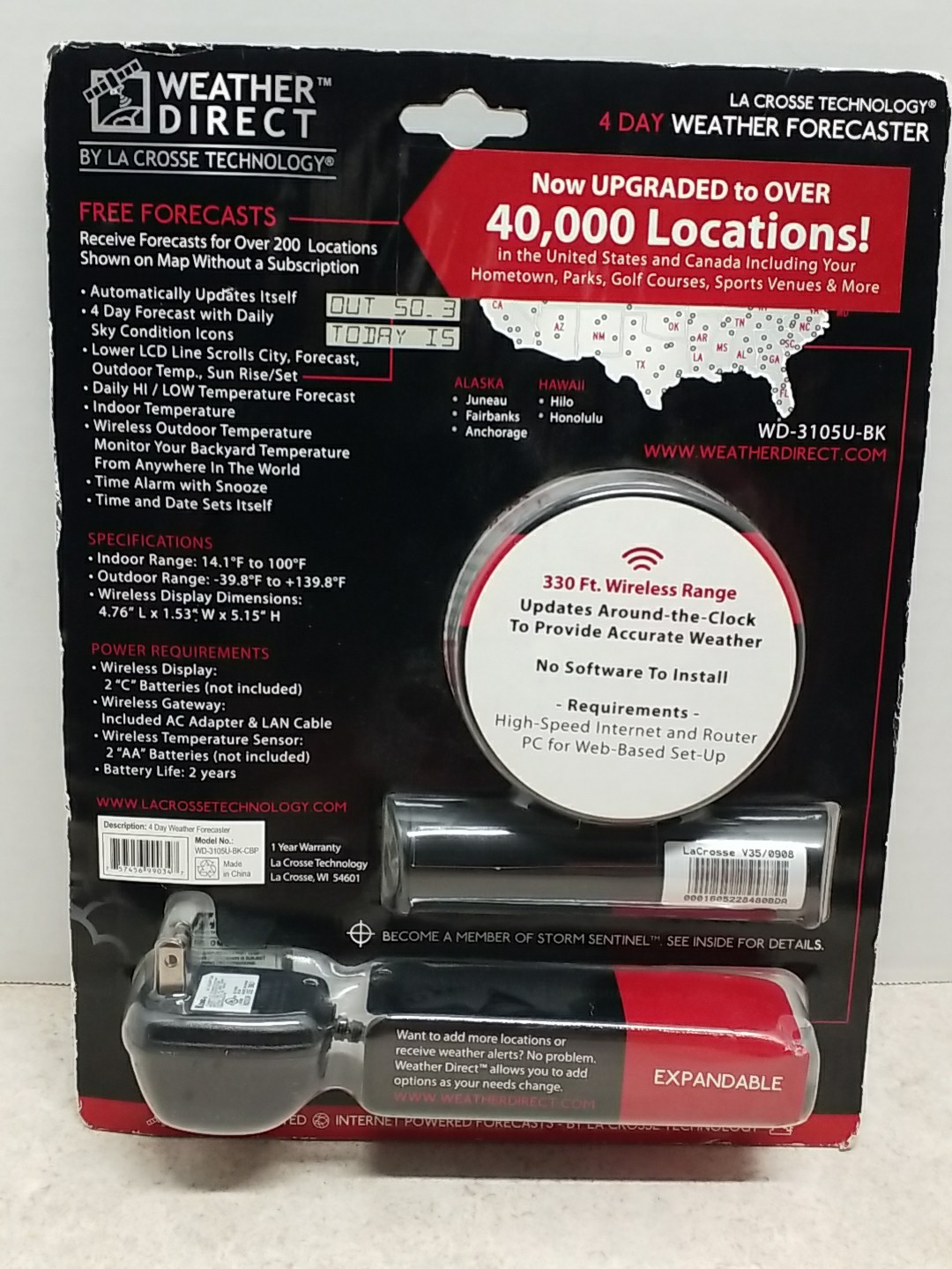 LaCrosse Technology 2 Day Weather Forecaster Free Forecasts WD-2512U JCBP gallery