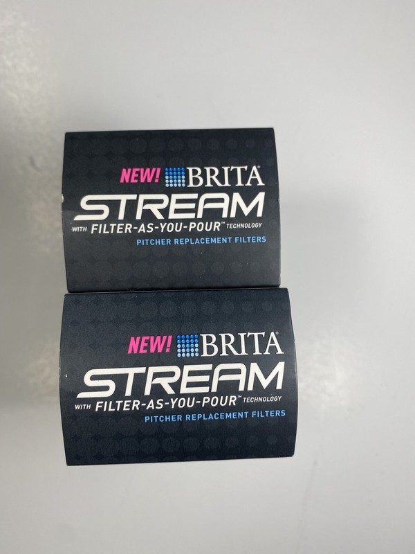 2 Original BRITA STREAM Filter As You Pour Pitcher Replacement Cartridges 0B05 gallery