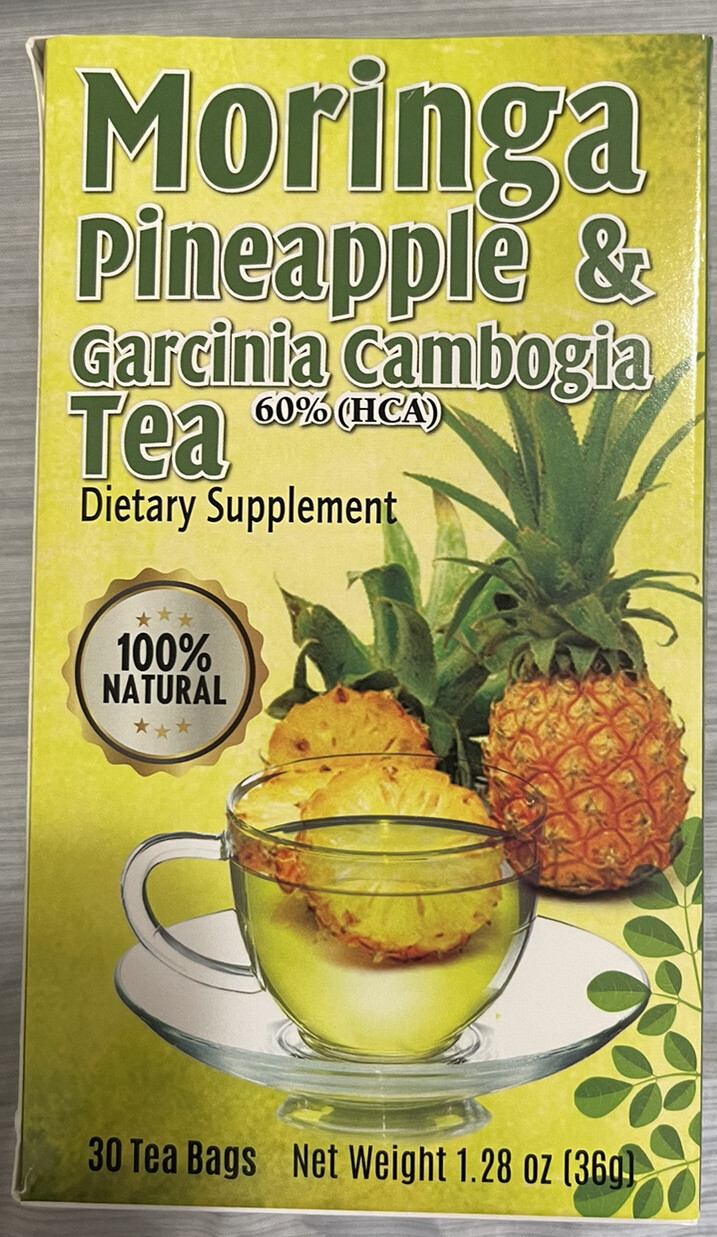 2 Pack Moringa Pineapple & Garcinia Cambogia Tea. Dietary Supplement 30 Tea Bags gallery