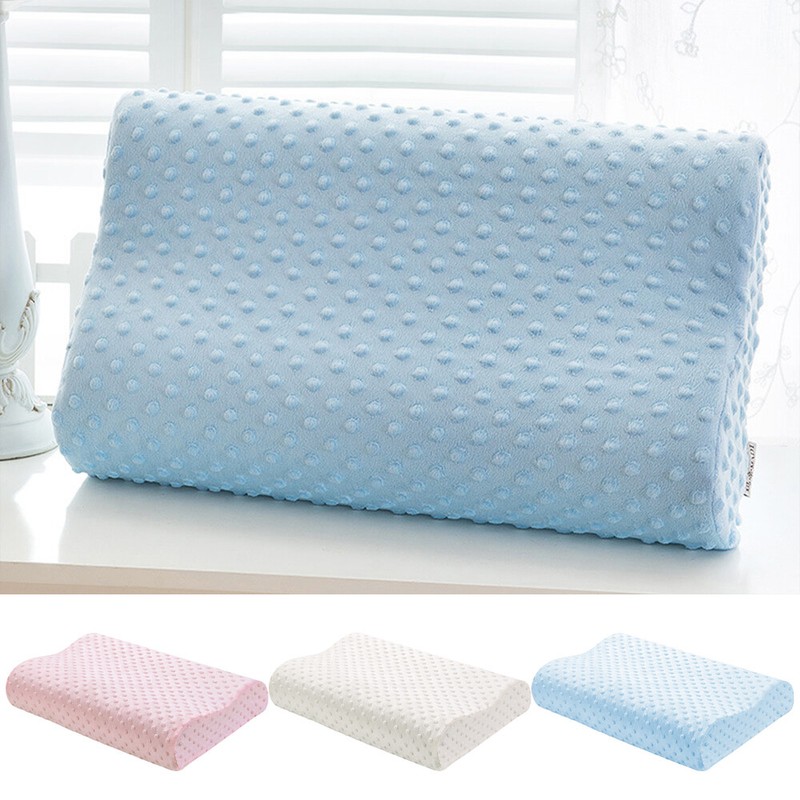 2 Pack Memory Foam Sleeping Pillow High Low Side Ergonomic Design Neck Support gallery