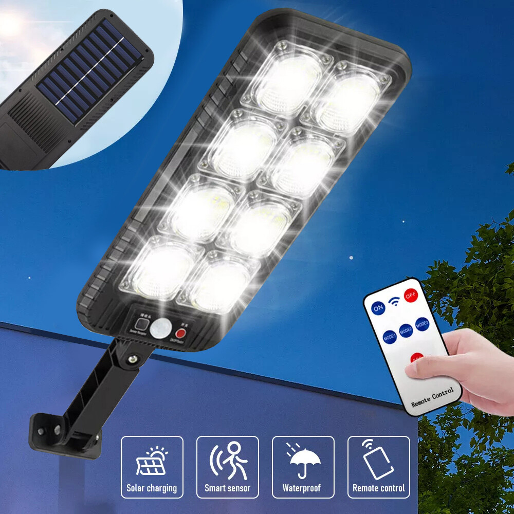 Commercial 1000000LM LED Outdoor Dusk to Dawn Solar Street Light Road Area Lamp✔ gallery
