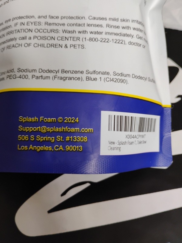 Splash 2 PACK Foaming Advanced Cleaner 350g 12.35oz Toilet Bowl Cleaning Powder gallery