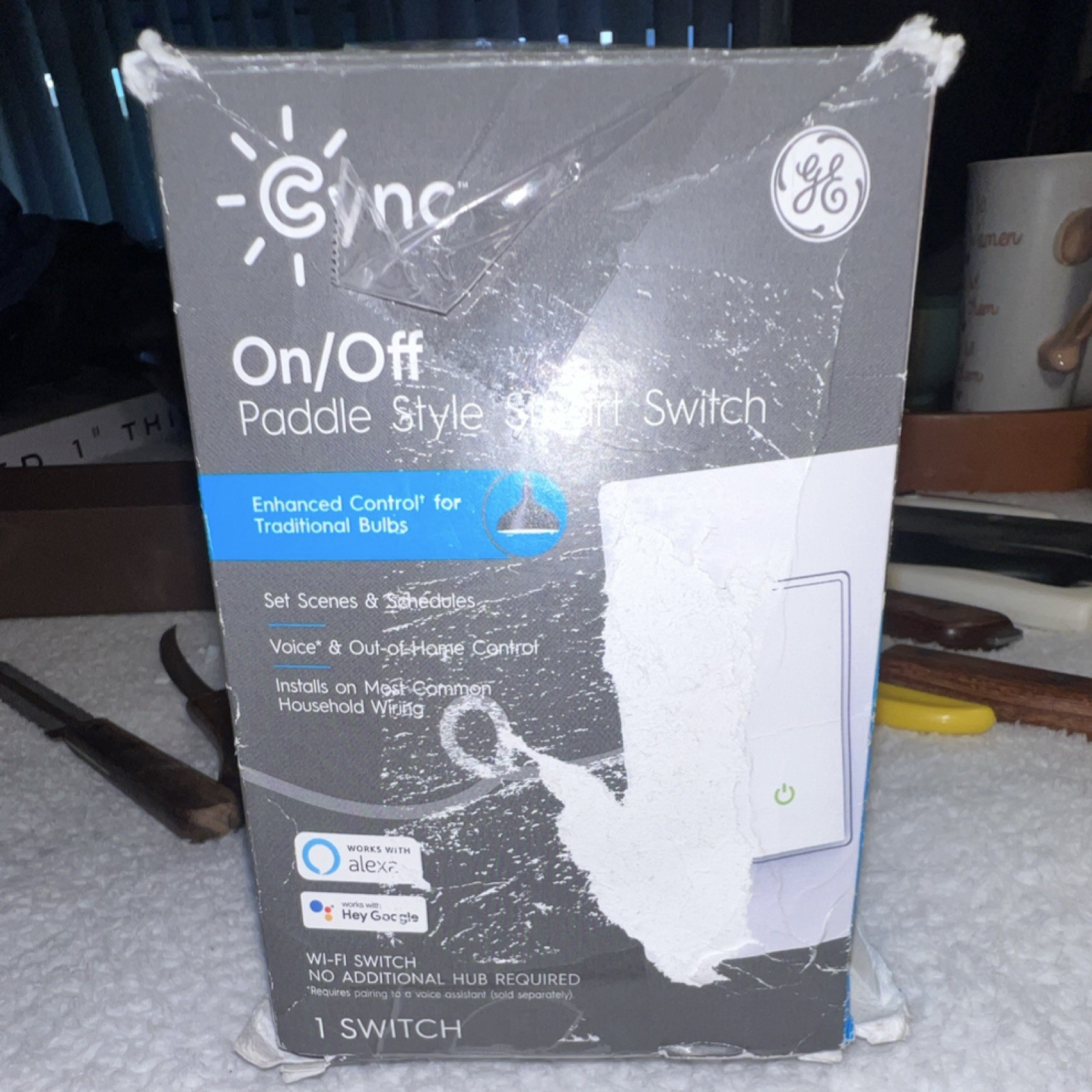 GE Cync Smart Wall Switch Wi-Fi Alexa Google Decorator Paddle Voice Control gallery