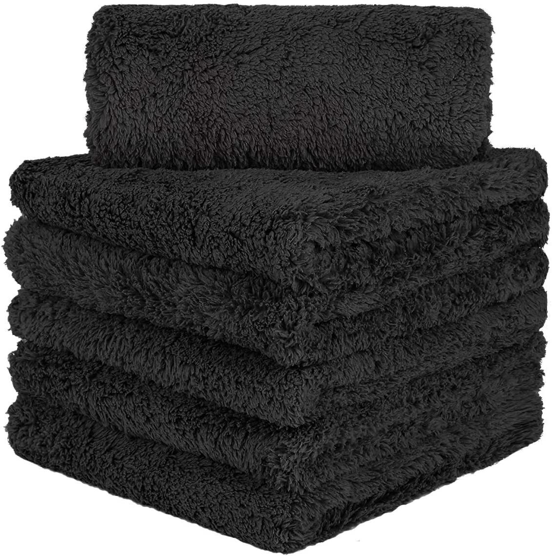 6 Pcs Edgeless Ultra Plush Microfiber Car Drying Towels Wash Buffing Detailing gallery