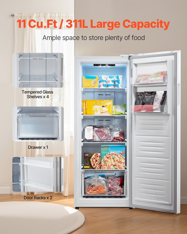 Convertible Freezer/Refrigerator 11-20.2 Cu.Ft Frost Free Upright Freezer Home gallery