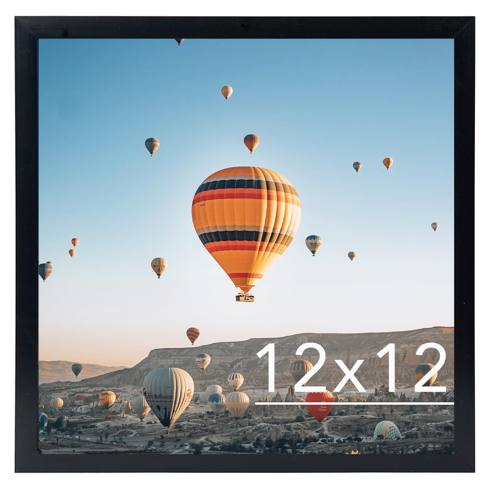 JCJMY 12x12 inch Picture Frame, Horizontal and Vertical inch, Black gallery