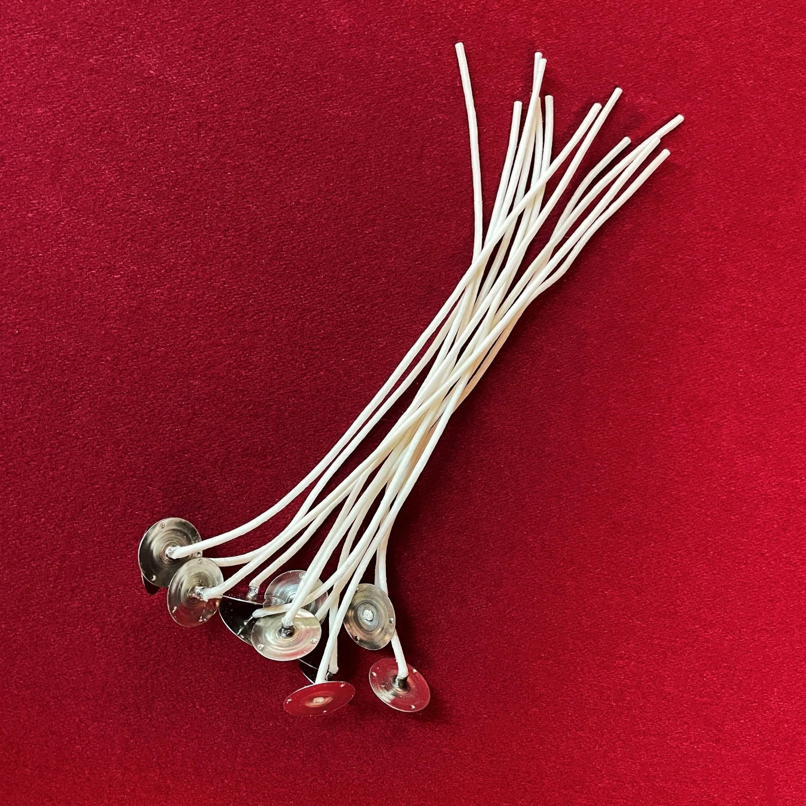 9 Inch Square Braided Series Beeswax Coated Cotton Wicks with Metal Tab gallery