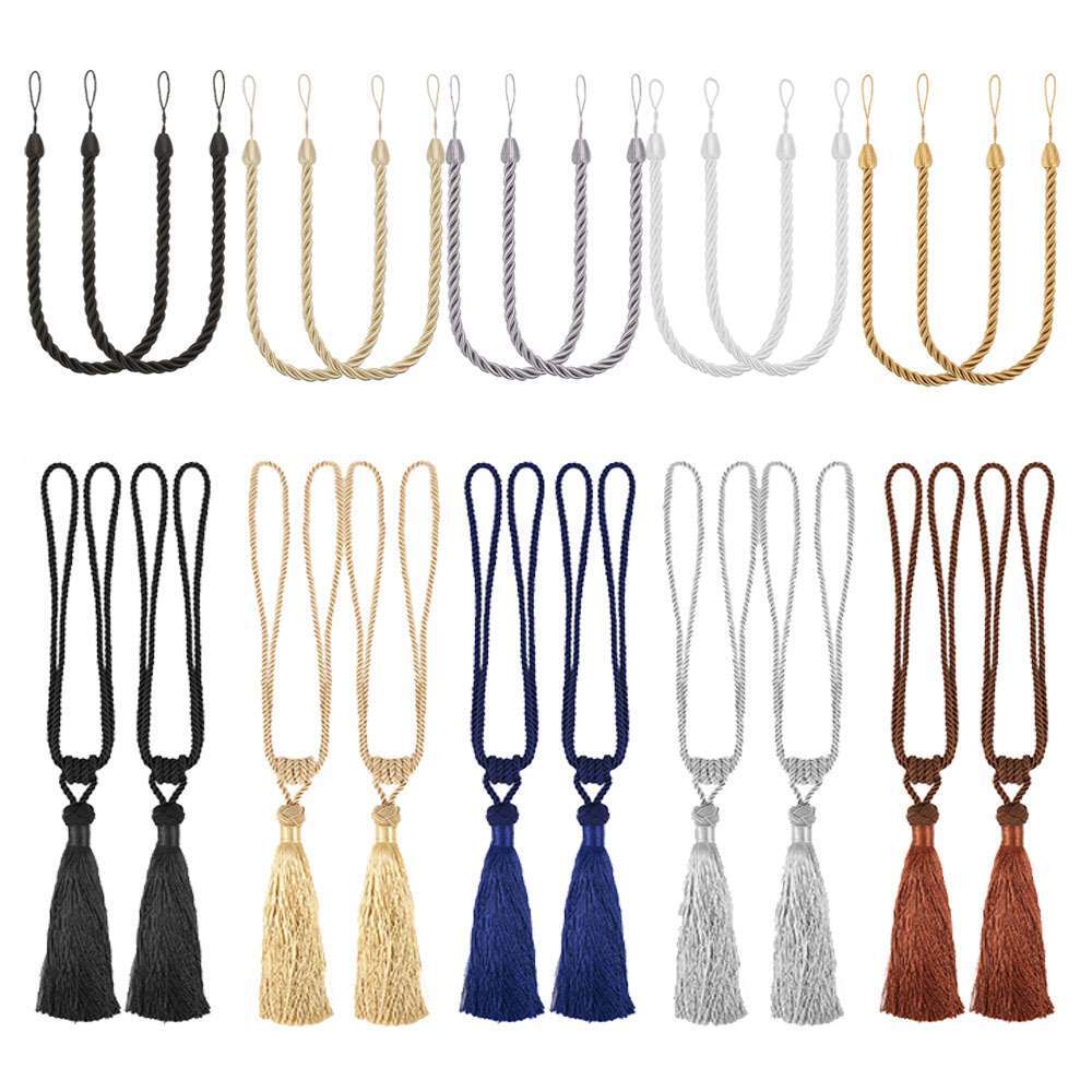 Curtain Rope Tie Backs Window Tiebacks Living Room Bedroom Home Ornament 2PCS gallery