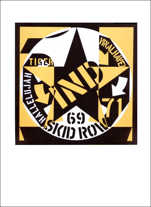 Robert Indiana Self Portrait 69 Skid Row Original Lithograph 18-1/2 x 14-1/8 gallery