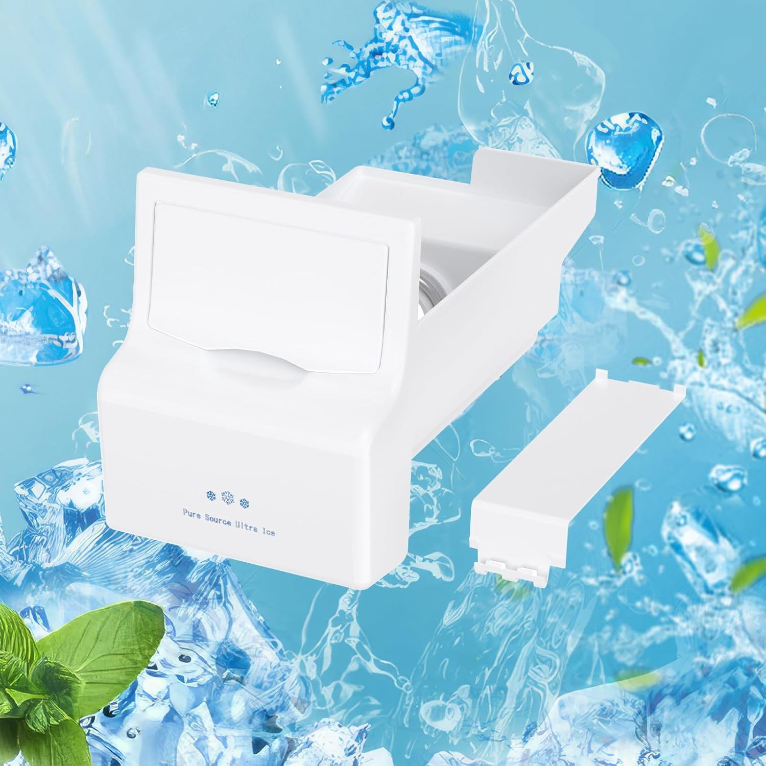 Upgraded 241860803 Refrigerator Ice Bin Compatible W/ Frigidaire Ice Maker gallery