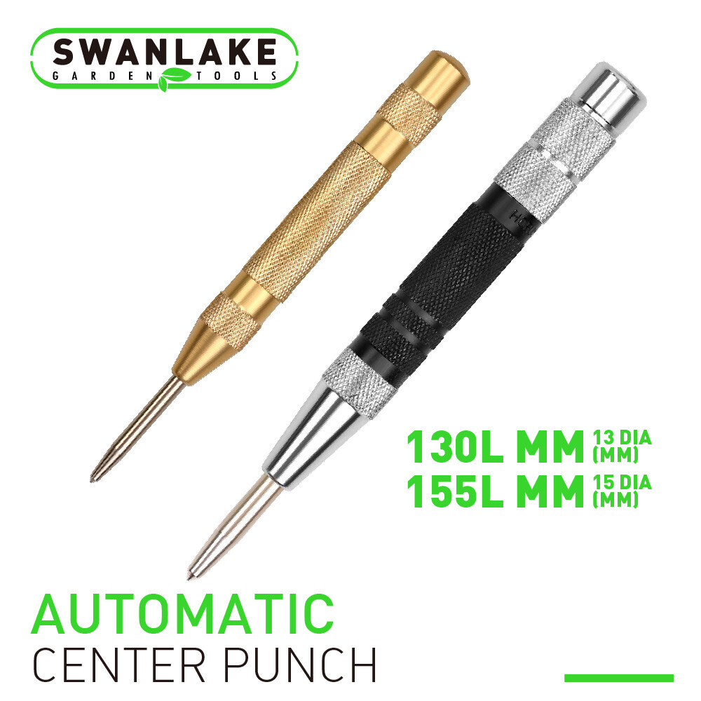 2 Super Strong Automatic Centre Punch Adjustable Spring Loaded Metal Drill TooL gallery