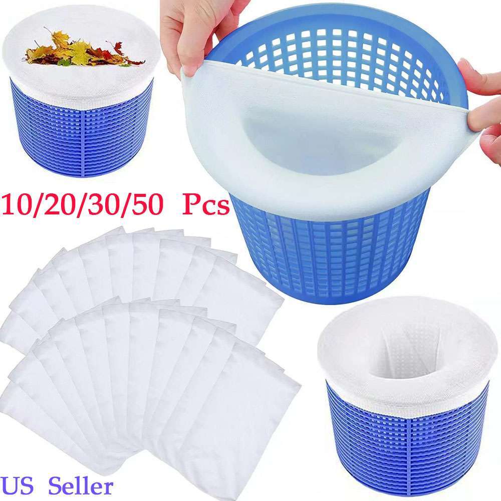 10-50 PCS Pool Skimmer Socks Filter Replacement Savers For Basket Swimming Pool gallery