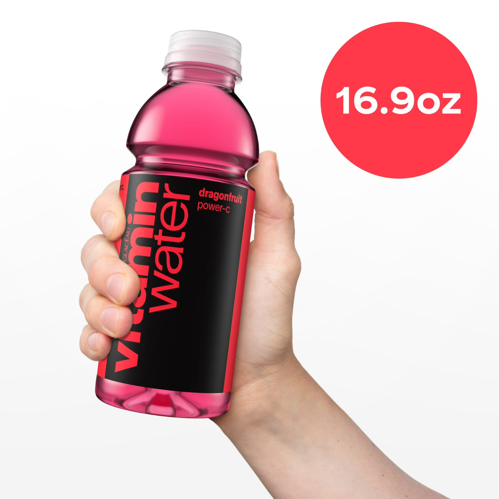 vitaminwater Power-C Dragonfruit Flavored Water Beverage, 16.9 fl oz, 12 Pack gallery