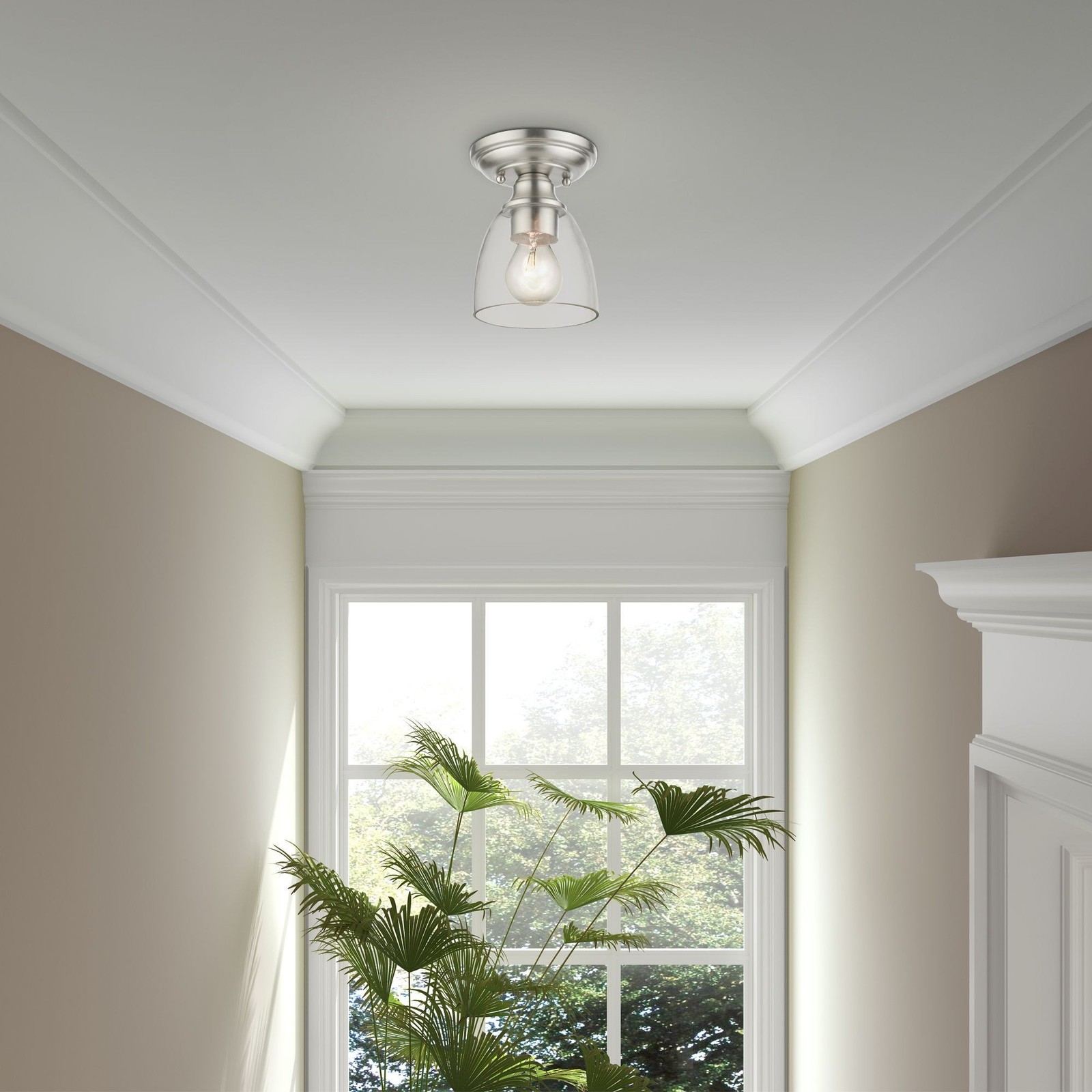 Used Livex Lighting 46331-91 Montgomery - 1 Light Flush Mount in New Traditional gallery