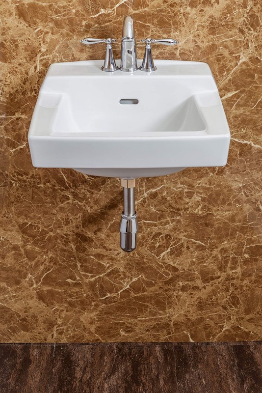 Wall Mount Ceramic Sink Basin W Overflow 19" x 17" - White gallery