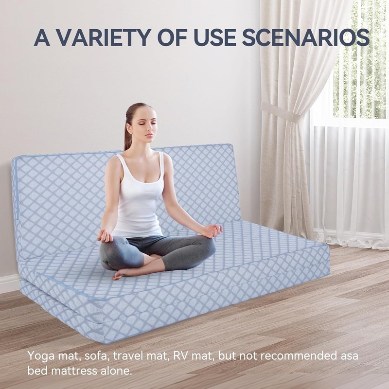 Foldable Sofa Bed Replacement Mattress Memory Foam 4" Pull Out Sofa Bed Mattress gallery