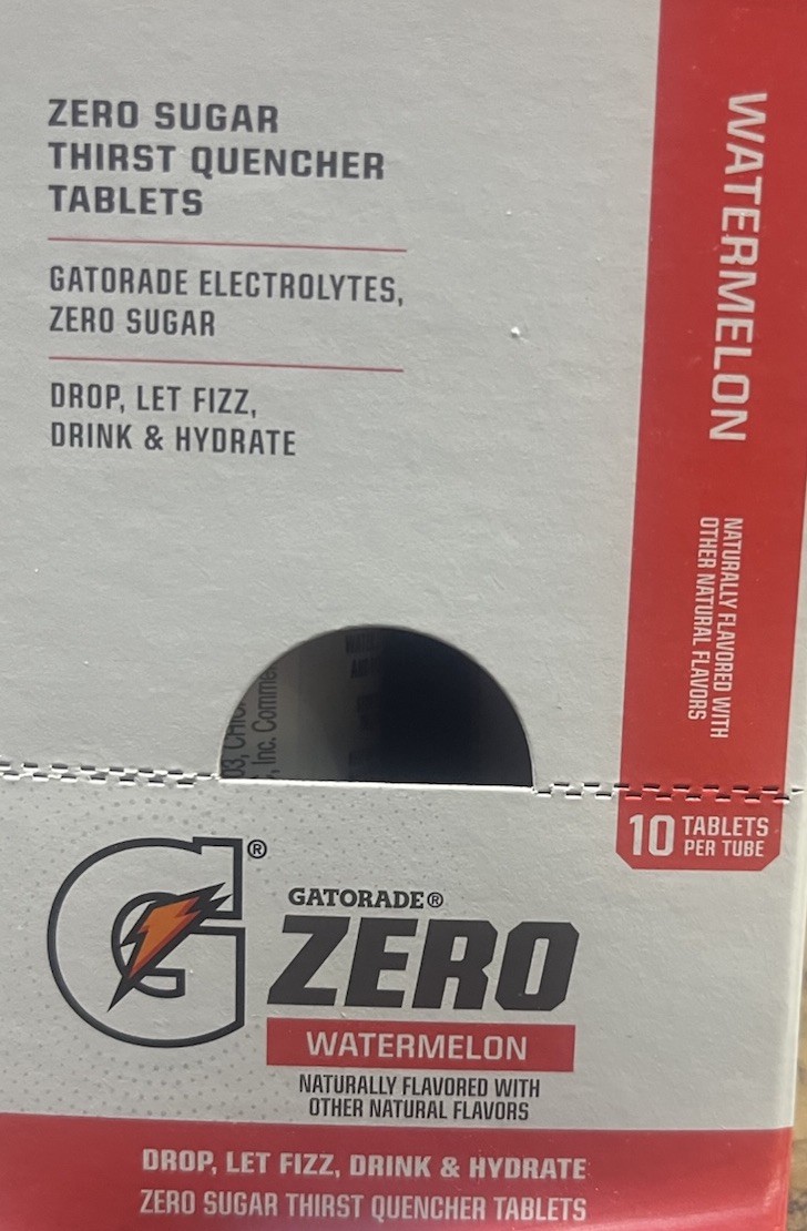 Gatorade Zero Tablets Watermelon Packs ( 8 Tubes ) expire: 07/2026 gallery