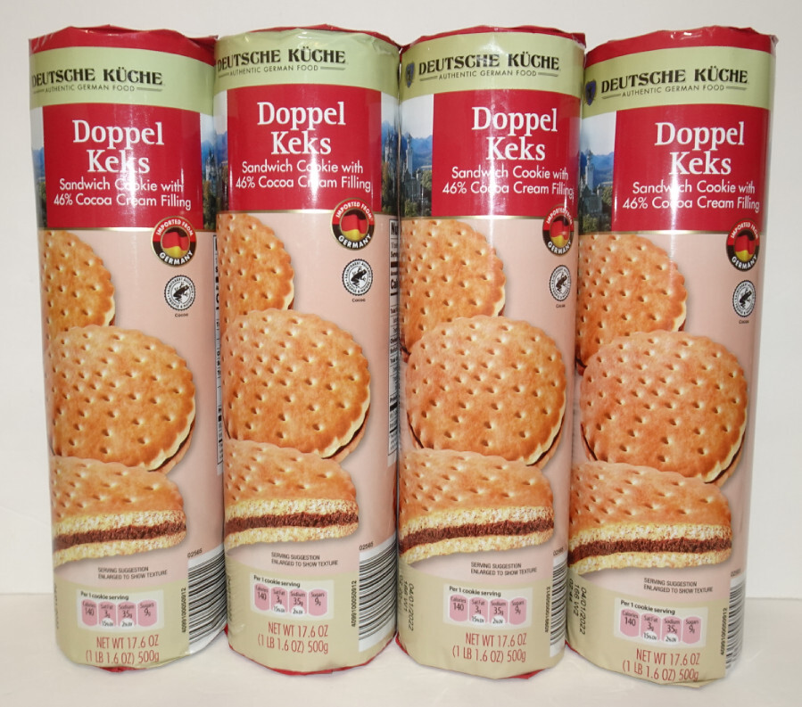 Deutsche Kuche Doppel Keks Sandwich Cookie 17.6oz 500g (4 Rolls) gallery