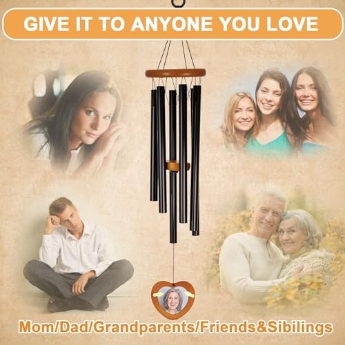 32 Inch Personalized Memorial Wind Chimes Sympathy Gifts for Loss of Loved One gallery