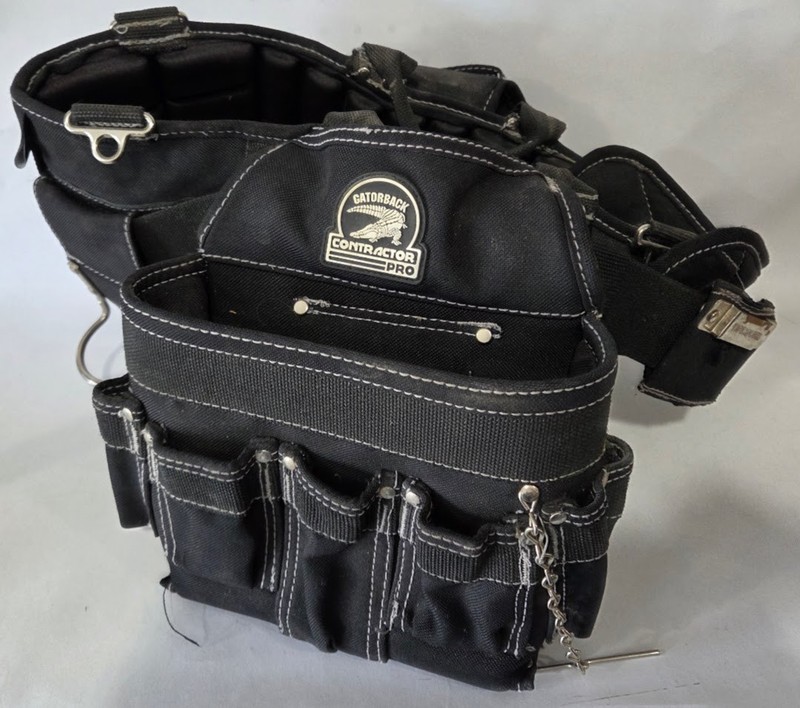 Gatorback Contractor Pro Black Tool Utility Belt Pouch Multiple Pockets Adult gallery