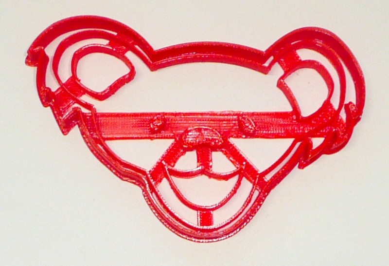 DANCING TEDDY BEAR FULL BODY AND FACE 1960S ROCK MUSIC COOKIE CUTTER PR1439 gallery