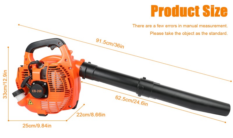 Handheld 2-Stroke Leaf Blower Gas Powered Commercial Heavy Duty Grass Yard gallery