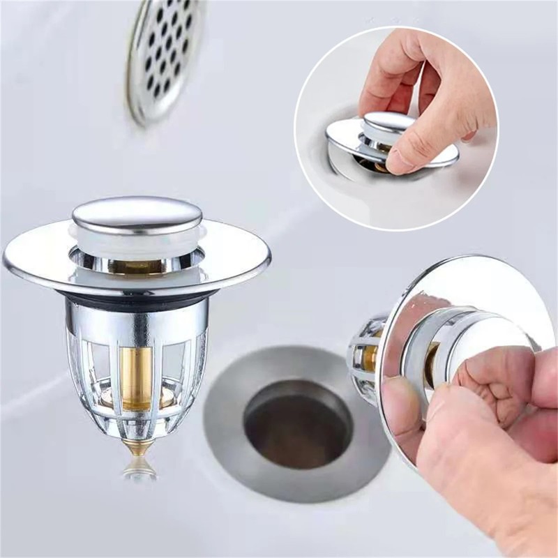 Bathtub Drain Stopper Bathroom Bath Tub Sink Waste Pop-Up Plug Replacements gallery