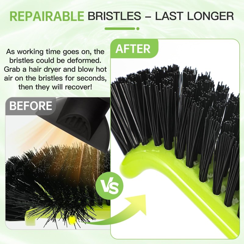 Pool Brush Head, Scrub Brush with Premium Nylon Bristles,Curved Ends High gallery
