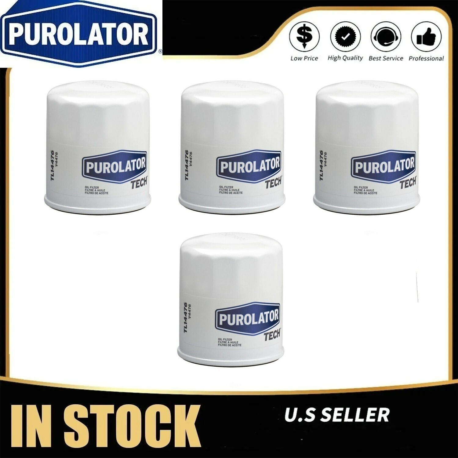 Purolator For John Deere Engine Oil Filter #AM107423 (4-Pack) gallery