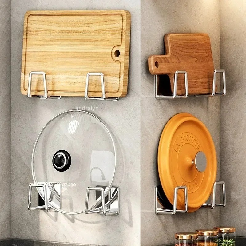 Stainless Steel Sink Sponge Holder Self Adhesive Kitchen Drain Rack Organizer US gallery