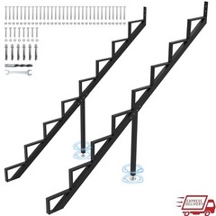 Heavy Duty Metal Stair Riser Step Stringer Outdoor Indoor Applications New