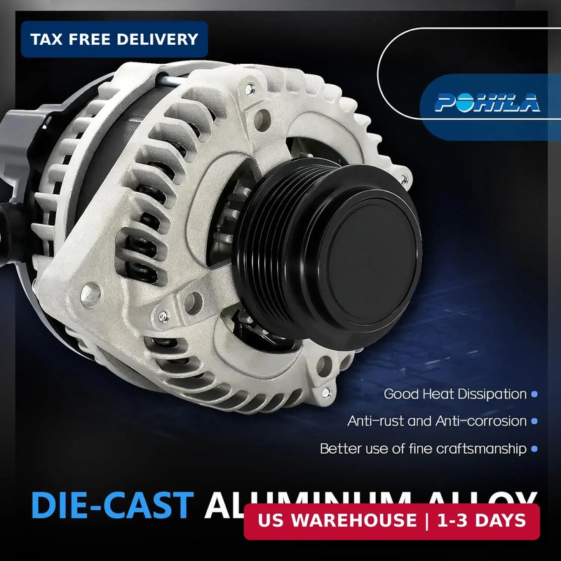 11573N Alternator Compatible with 2011 2012 2013 Honda Odyssey V6 3.5L, 2012 201 gallery