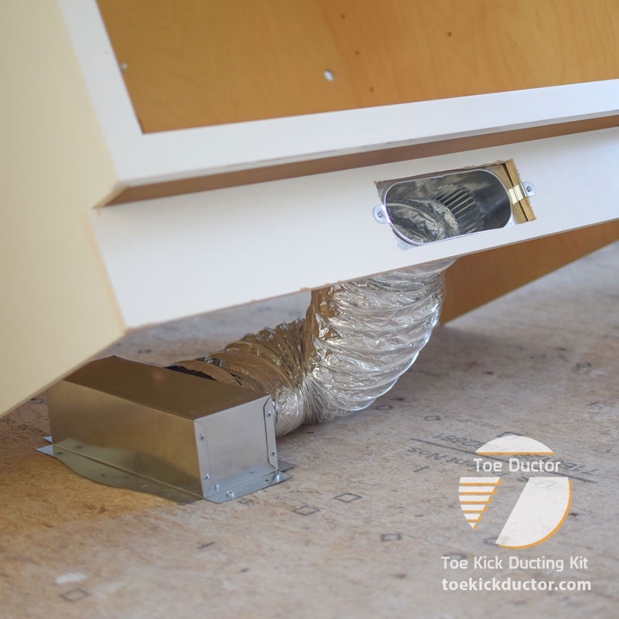 Toe Ductor Floor Vent Under Cabinet Toe Kick Ducting Kit gallery
