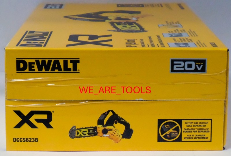 DeWalt Kit DCCS623B 8" Brushless Pruning Chainsaw, 1) 5.0 Battery, Charger gallery