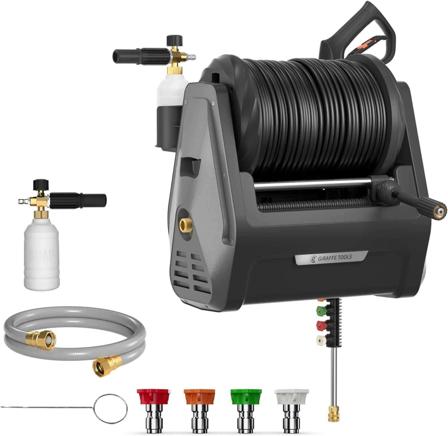 Giraffe Tools Electric Pressure Washer Power Washer with 100FT Hose Max 2400 PSI gallery