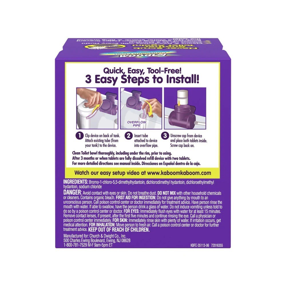 Kaboom Scrub Free Continuous Clean Toilet Cleaning System Kit gallery