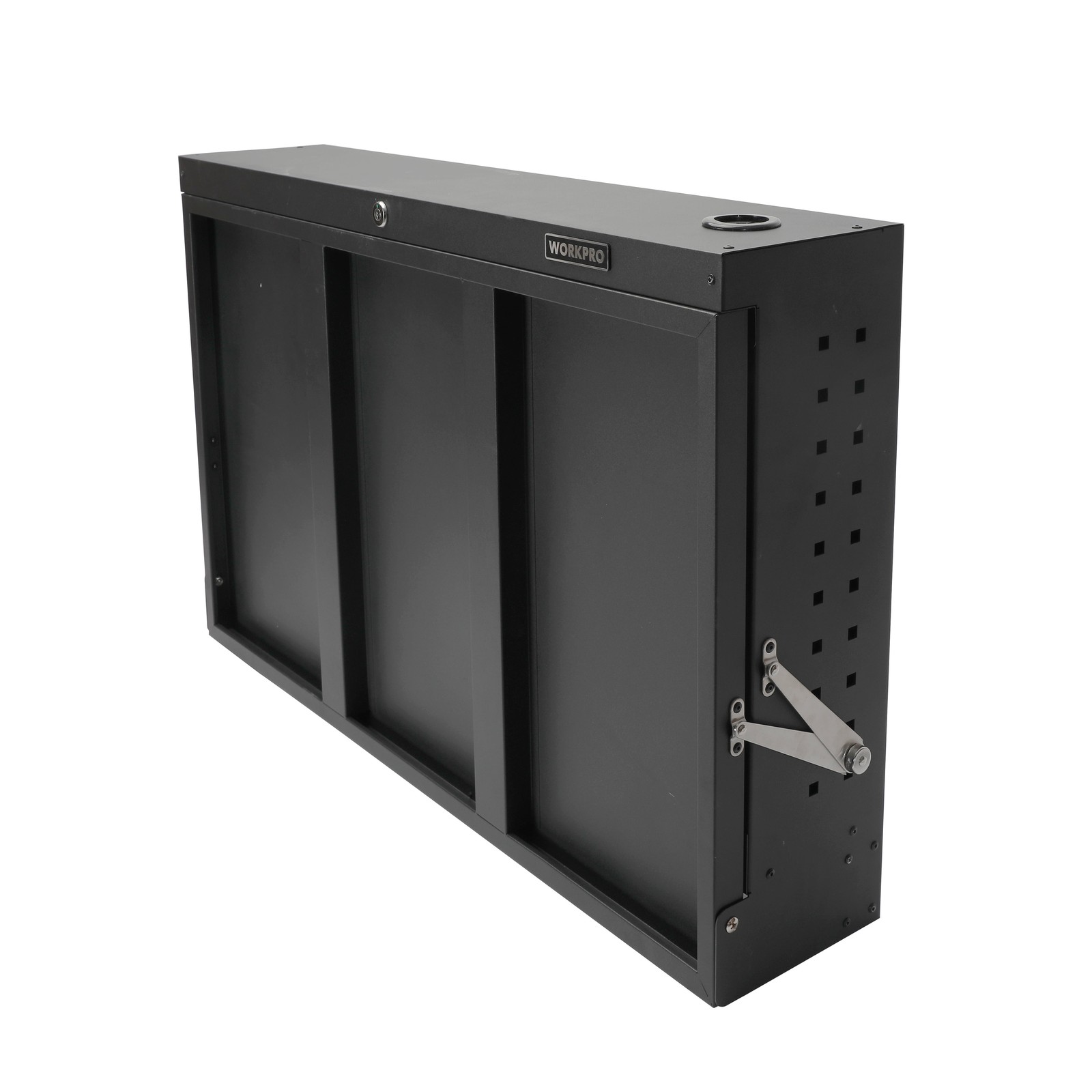 WorkPro 36-Inch Wall Mount Workbench with Foldable Steel Surface, Black, gallery