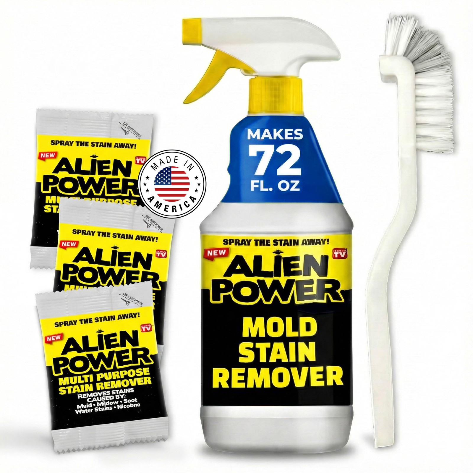 Alien Power 72 Fl Oz Instant Stain Remover Spray for Mold and Mildew and Grou... gallery