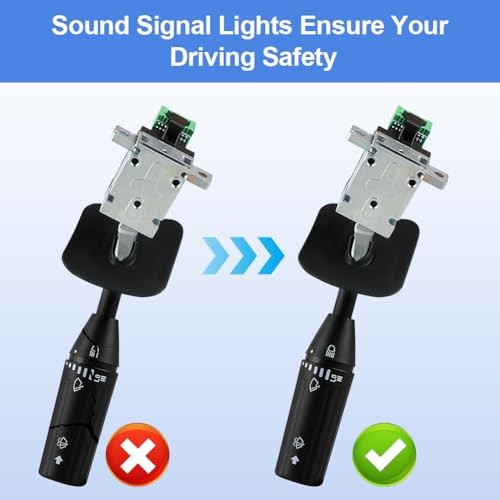 Turn Signal Switch, Push Button, Black, Manual, Compatible with A06-52311-000 gallery