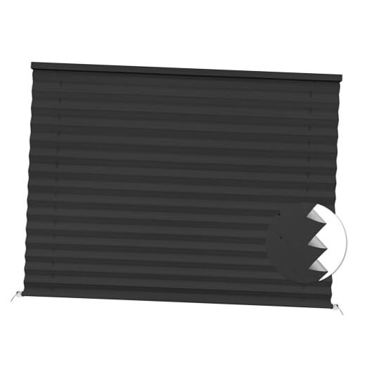 RV Blinds, Blackout RV Curtains for Camper Window 17'' W * 24'' L RV Pleated gallery