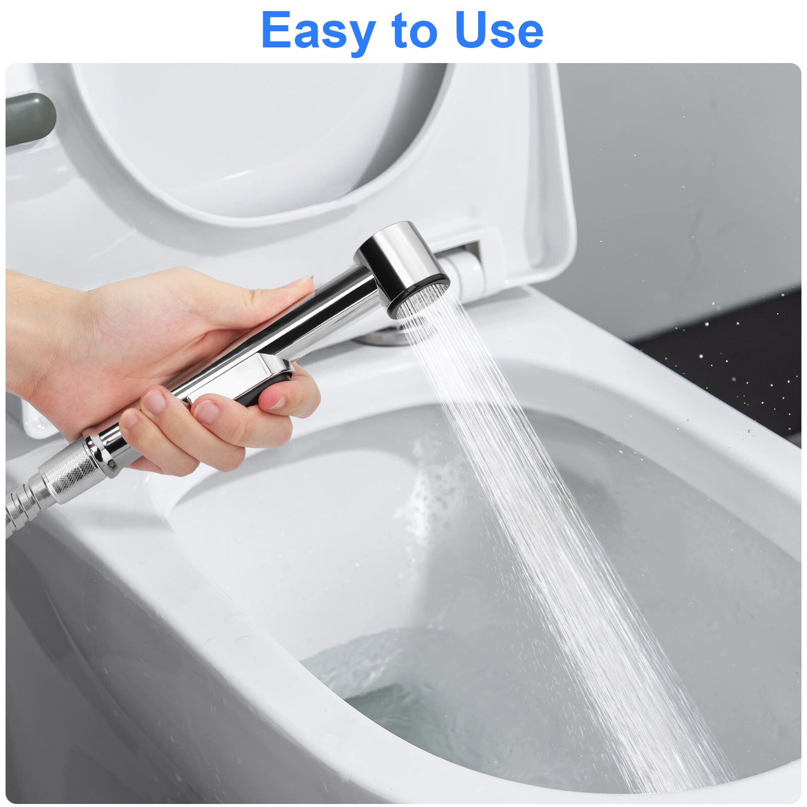 Hand Held Toilet Bidet Sprayer Bathroom Shower Water Spray Head w/1.5m Hose Part gallery