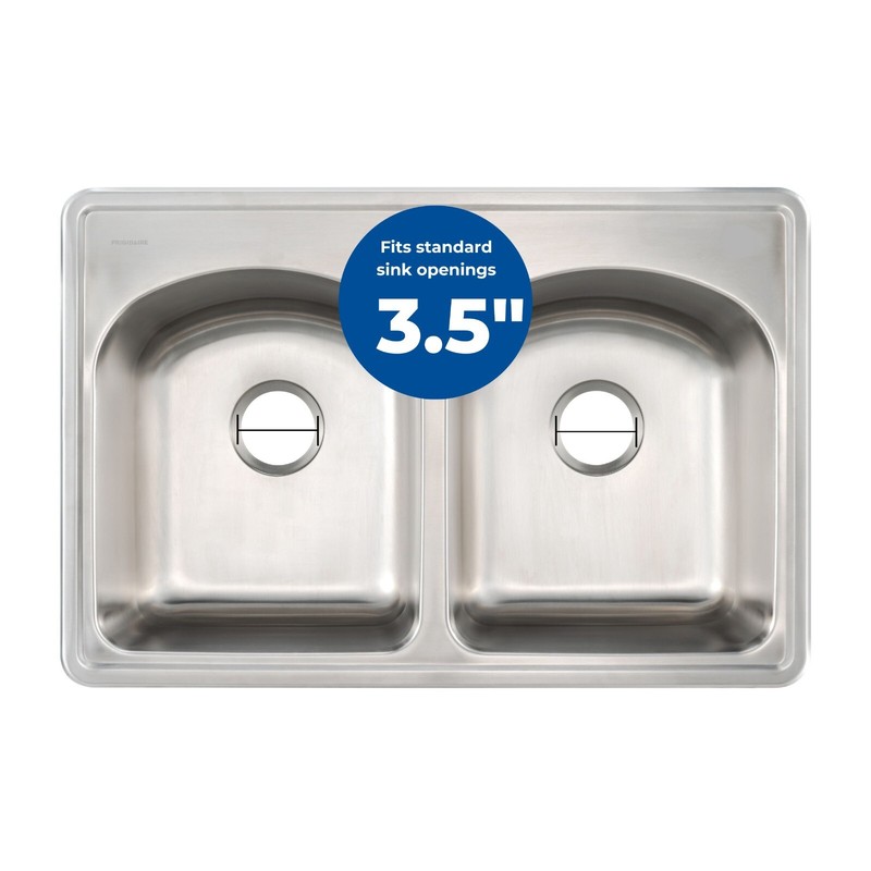 Kitchen Sink Twist Lock Basket Strainer & Flange Drain Assembly, Brushed Nickel gallery