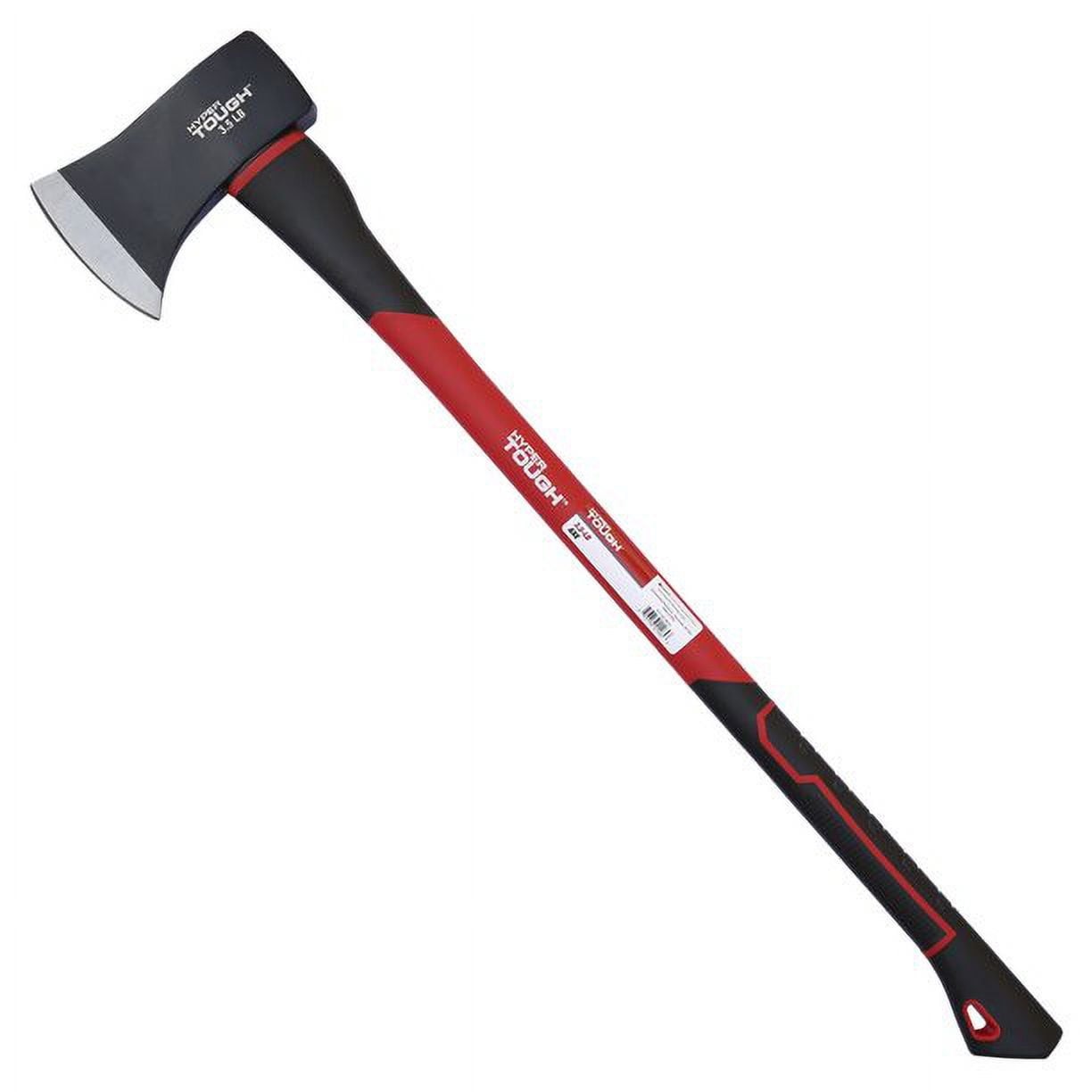 Hyper Tough 3.5 lb Single Bit Axe with Double Injection Fiberglass Handle and gallery