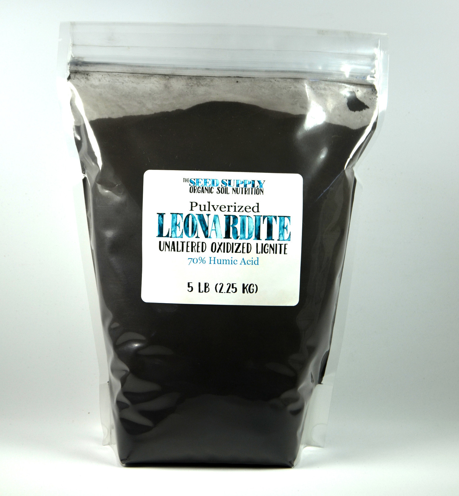 5 Lb Pulverized Leonardite Unaltered Oxidized Lignite 70% Humic Acid Fertilizer gallery