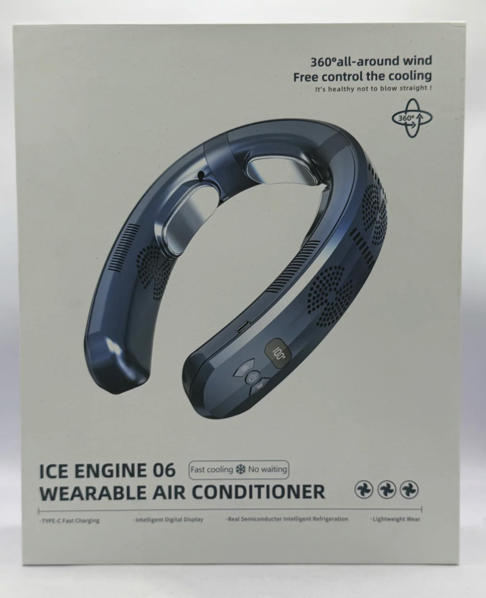 Personal Air Conditioner 6000mAh Neck Fan Rechargeable 3-Speed Portable Neck Fan gallery